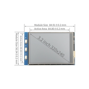 3,2 Zoll TFT ILI9341V 240*320 GPIO RTP LCD-Touchscreen-Bildschirm modul für Raspberry Pi für Raspberry Pi-Projekte