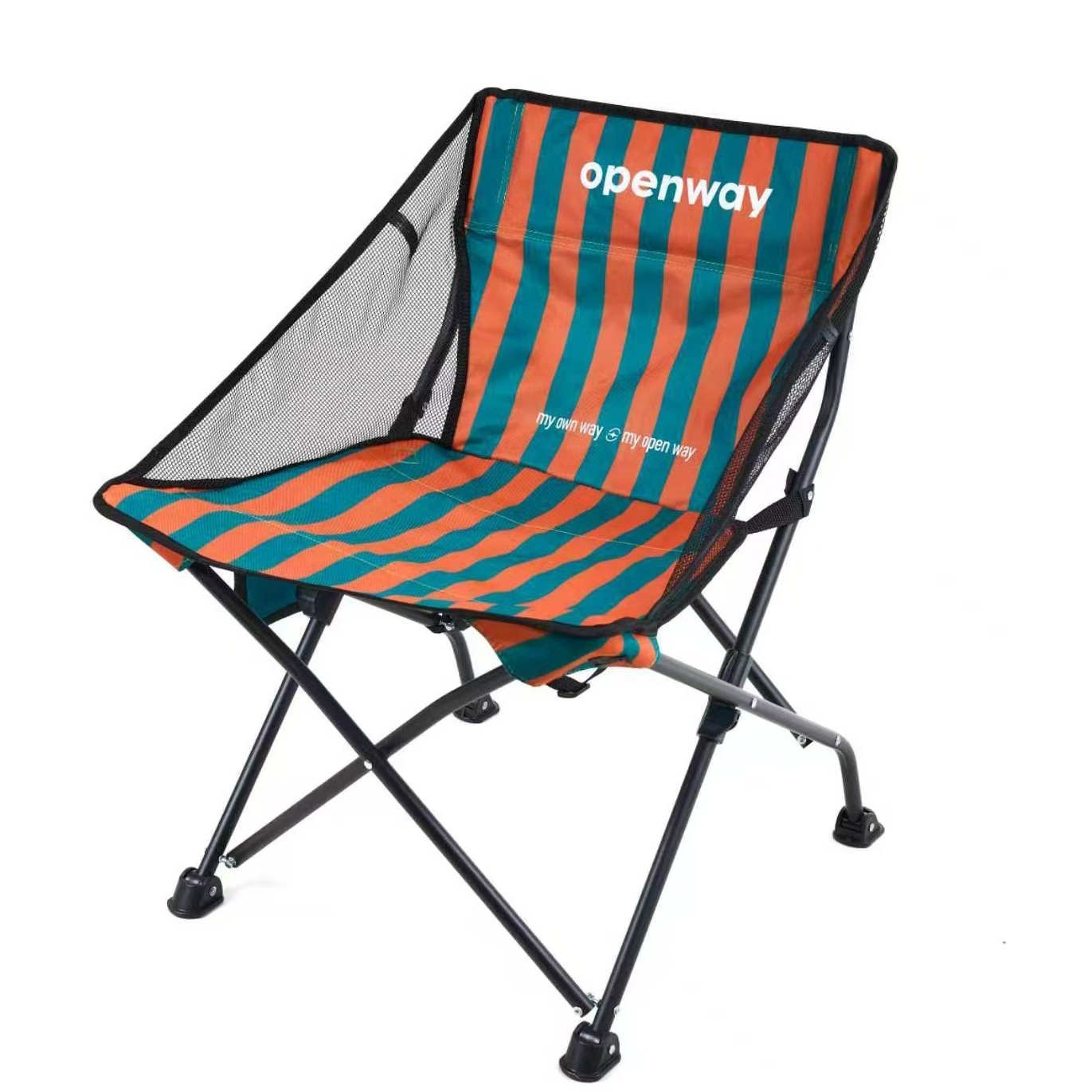 Green and orange stripes