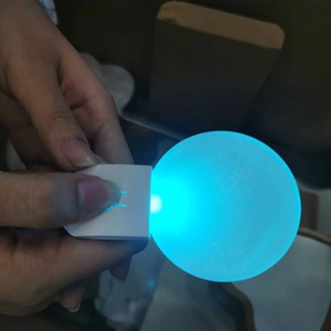 优质发光二极管灯圣诞树钥匙装饰心形圆形方形钥匙圈亚克力钥匙扣升华印刷 - Product Image 3