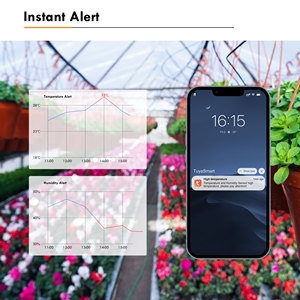 GIRIER Tuya Mini Digital Smart Home APP Control Zigbee Sensor de temperatura y humedad con pantalla LED - Product Image 3