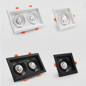 China Recessed Rectangular <strong>LED</strong> COB Square Frame Spotlight in <strong>Led</strong> Ceiling Lights Gimbal Dimmable Downlight Housing <strong>5W</strong>-75W - Product Image 4