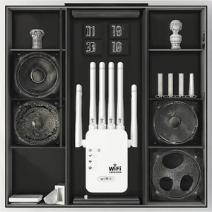 Dài khoảng cách 4 antenna 4x 8.0dbi <span class=keywords><strong>Wifi</strong></span> Repeater & Expander với 4 gam tín hiệu tăng 900Mbps nhanh không dây bảo hiểm - Product Image 3