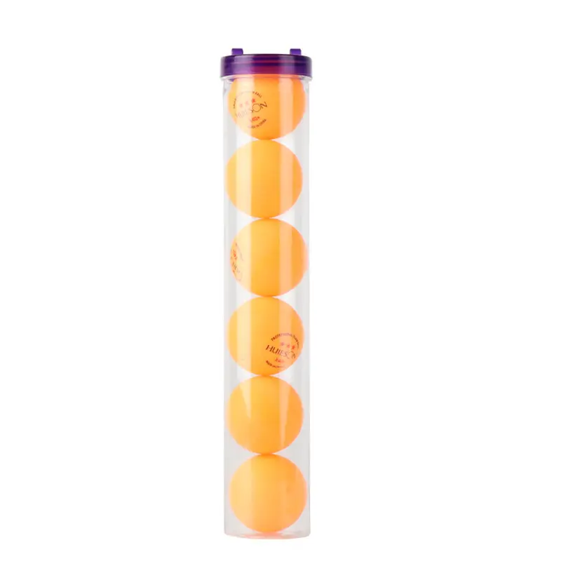 Pelota de tenis de mesa con impresión personalizada en tubo, pelotas de ping-pong de plástico para jugar a la lotería, pelota de ping-pong