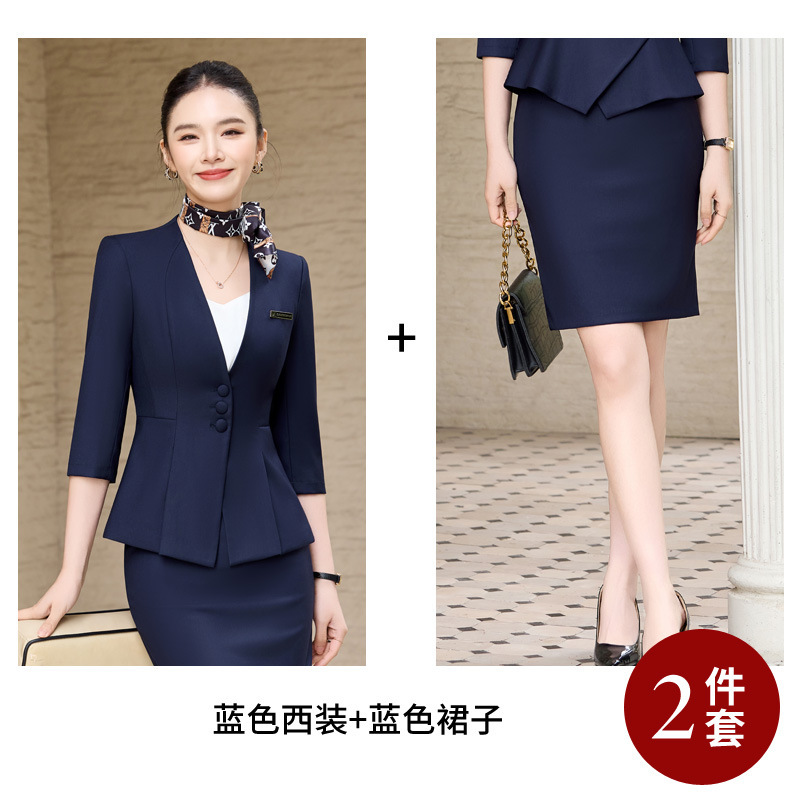 blue suit dress