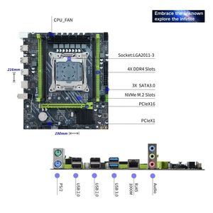 PANDL yeni anakart masaüstü bilgisayar kombinasyonu Set Xeon E5 2670 V3 DDR4 ECC RAM 2670v3 X99 anakart kiti - Product Image 4