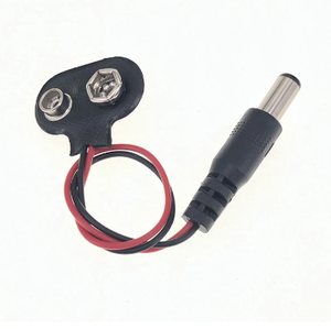 100 pezzo DC 9V cavo di alimentazione a pulsante della batteria con fibbia del cavo di alimentazione connettore CC per Arduino Uno R3 connettore Jack fai da te - Product Image 1
