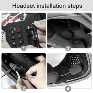 EJEAS V4 Plus Motorcycle <strong>Intercom</strong> bluetooth Helmet Headset <strong>4</strong>-<strong>way</strong> <strong>Intercom</strong> <strong>4</strong> Wire <strong>Intercom</strong> <strong>System</strong> - Product Image 3
