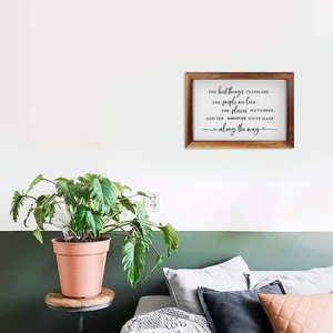 Çiftlik evi düğün hediyeleri İlham tırnaklar için ev dekor ahşap duvar masa burcu - Product Image 4