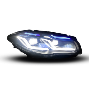 ไฟหน้า F10ที่ดีที่สุดสำหรับ BMW F10 LED ไฟหน้า LED คิ้วสีฟ้าแบบโบราณ