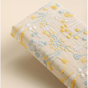 Soododo A6 Vintage Lino Flor y árbol Bordado Libro de tela Bolsillo pequeño Bloc de notas portátil para uso escolar - Product Image 4