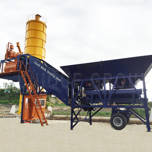 Vollautomatisch china günstig 25m3/h kleine tragbare Betonmischanlage bereit zum Mischen mobile Beton-Batterieanlage - Product Image 1
