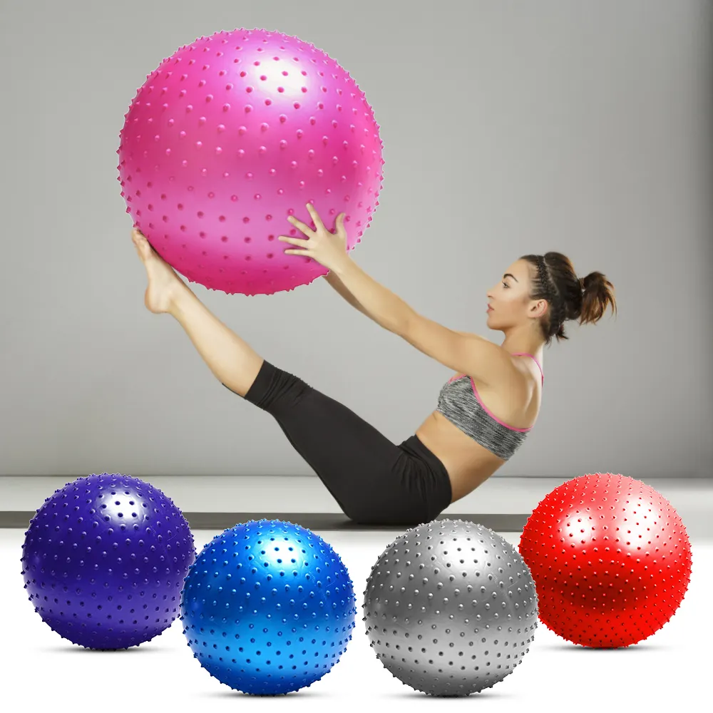 Anti büstü için ekstra kalın kırmızı Pvc Yoga topu İsviçre spor Balle De Fitness egzersiz yumuşak vücut Fitness Yoga topu 75 cm