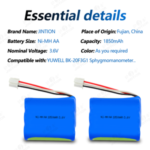 Nimh aa 1850mah 3.6v nimh סוללה נטענת עבור <span class=keywords><strong>yuwell</strong></span> BK-20F3G1 <span class=keywords><strong>yuwell</strong></span> - Product Image 3