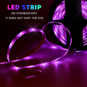 ไฟ LED ควบคุมผ่านแอป WiFi ระยะไกล5ม. ไฟเส้น LED สร้างบรรยากาศหลากสีอัจฉริยะไฟตกแต่งงานปาร์ตี้ - Product Image 5