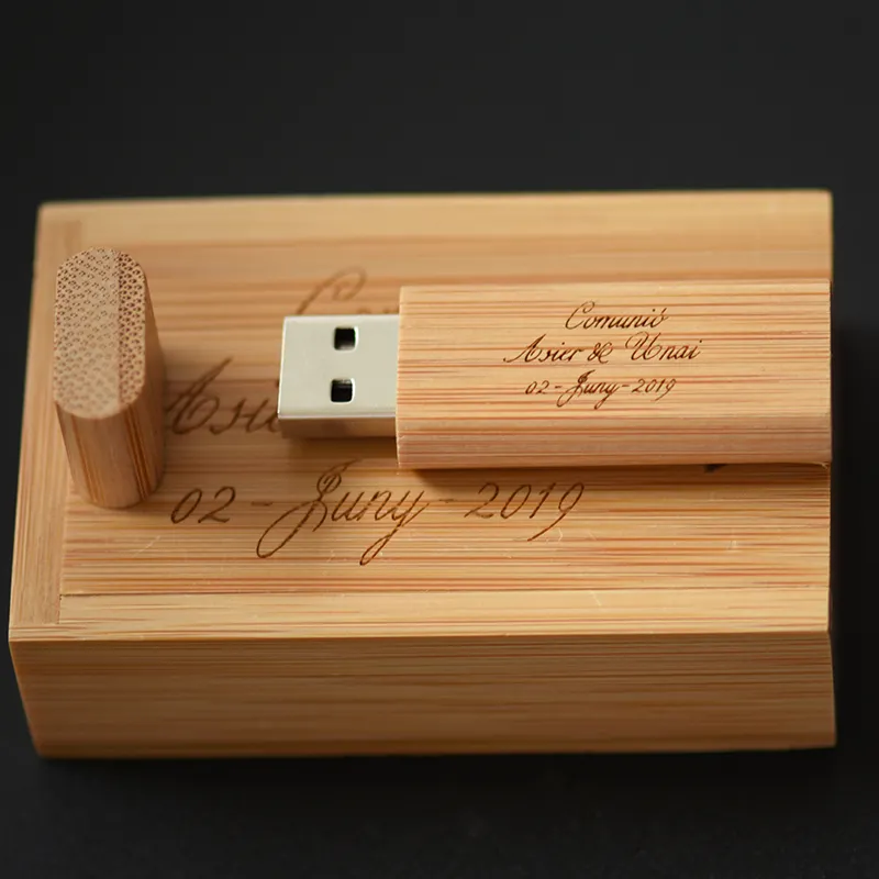 Ореховый деревянный фотоальбом, коробка Usb 2,0 3,0, флеш-накопитель, флеш-накопитель, карта памяти, 64 ГБ, usb 32 Гб