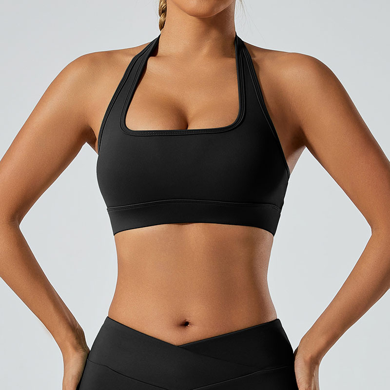 บรา - สีดำล้วน คอคล้องคอ