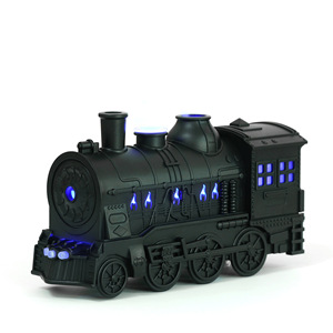 300ml Small Train Humidifier Ultrasonic Flame Blue Light Aromatherapy <strong>Machine</strong> Spit Ring Source Manufacturers - Product Image 1