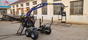 Forestry <strong>Machine</strong> ATV Log <strong>Timber</strong> Trailer With Grapple 1.5T <strong>Load</strong> Capacity - Product Image 5