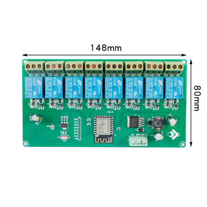 บอร์ดพัฒนาสัญญาณ <span class=keywords><strong>Wifi</strong></span> ไร้สายสำหรับ <span class=keywords><strong>ESP8266</strong></span>, แผงวงจร2/4/8ช่องสัญญาณ ESP-12F แหล่งจ่ายไฟ AC/DC 5V/<span class=keywords><strong>7</strong></span>-28V/5-80V สำหรับ <span class=keywords><strong>Arduino</strong></span> - Product Image 4