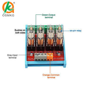 Oshangming 4 <strong>Input</strong> 4 <strong>Relay</strong> <strong>Output</strong> Board 12V/24V <strong>Relay</strong> Module IO Board 10A 1NO 1NC for Light - Product Image 5