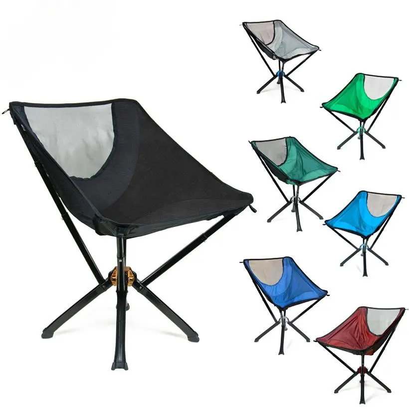 Atacado Novos Produtos Listados Folding Camping Moon Cadeira Com Cooler Bag Dobrável Para Outdoor Camping Chair