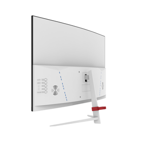 Pantalla curva de 1500R para ordenador, monitor LED de 24 pulgadas con entrada VGA, 23,8