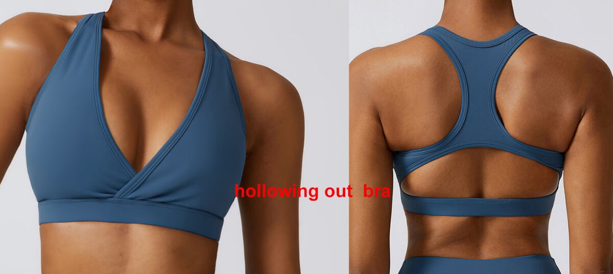 soutien-gorge évidé bleu foncé