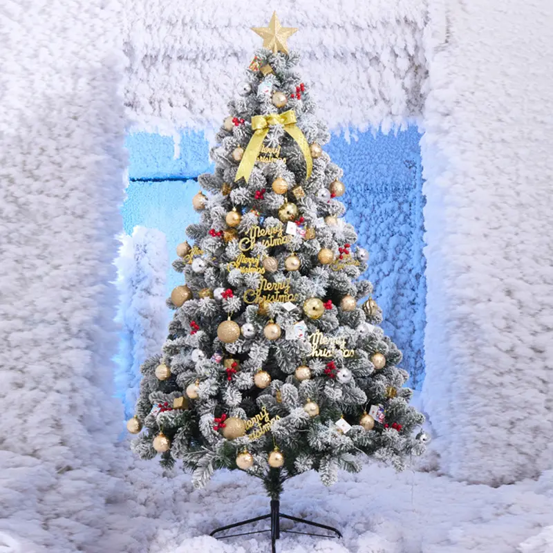 PVC şifreli kar ağacı ev tüccar süper noel sahne süslemeleri noel ağacı büyük akın noel ağacı
