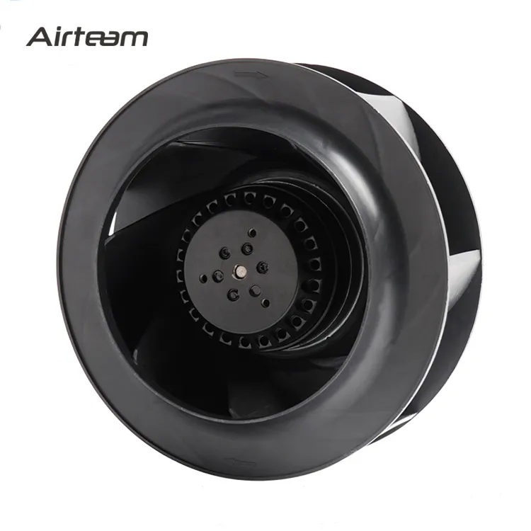 220mm ball bearing backward curved centrifugal fan motor