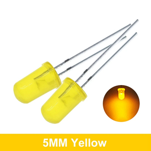 5色 * 20PCS = 100PCS 5mm LEDダイオードライトアソートキットグリーンブルーホワイトイエローレッドコンポーネントDIYキット - Product Image 6
