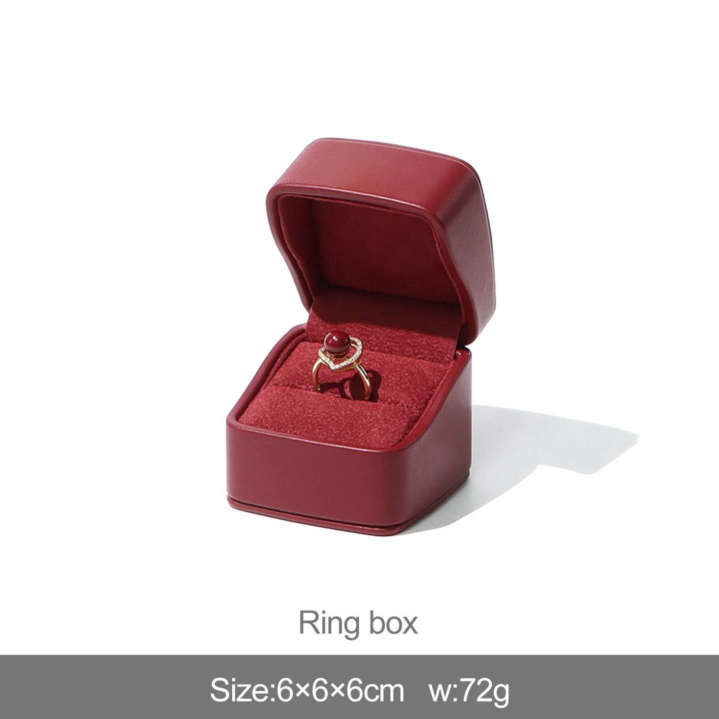 กล่องแหวนสีแดง