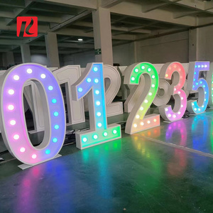Kexian Custom 3ft 4ft 5ft Large Giant Light up Marquee Letters RGB LED Bulb Letter for Wedding Decorations Event - Product Image 5