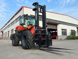 新条件3.0吨3.5吨4.0吨5.0吨越野柴油崎岖地形叉车4x4 4WD餐厅、印刷厂 - Product Image 4
