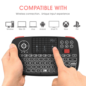 Rii 2,4 GHz Dual Modes Handheld Retroiluminado mini BT teclado Android retroiluminación - Product Image 5