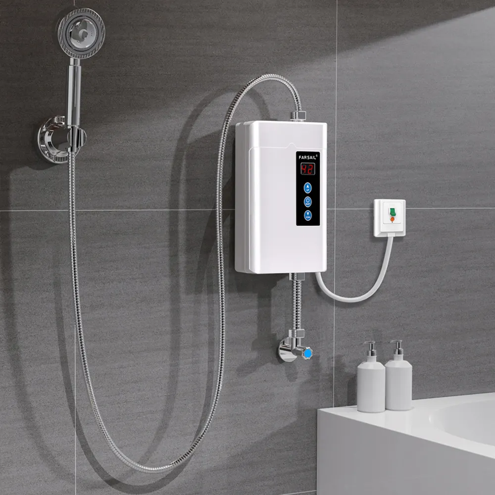 バスルーム用6000W給湯器インスタント給湯器シャワー電気ヒーター水