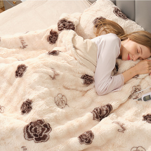 Nhà Máy Mềm Thỏ Lông Ấm Mùa Đông Giường Sưởi Ấm Nhanh Điện Chăn Cho Mùa Đông Thoải Mái - Product Image 1