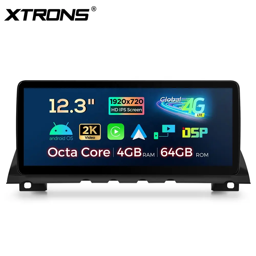 XTRONS per BMW serie 7 F01 F02 2009-2012 autoradio Android 13 64GB Carplay Screen Android Auto 4G LTE navigazione GPS