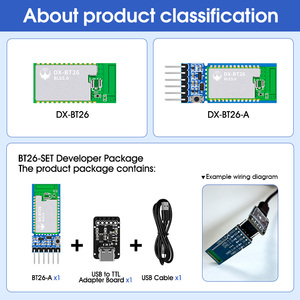 Conexión de dispositivo Bluetooth múltiple, módulos BLE 5,0, Uart, 85M, distancia de transmisión, módulo Bluetooth integrado Multilink, para el dispositivo, a la venta, a la venta - Product Image 2