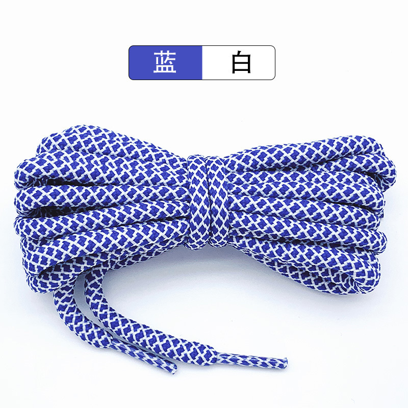 Blue and white