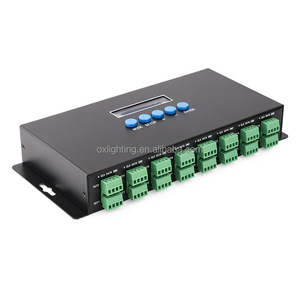 DJ Club RGB RGBW ARTNET Ethernet SPI DMX адресуемый пиксельный сигнал 5V 12V 24V матричный программируемый DMX512 светодиодный контроллер преобразования - Product Image 1