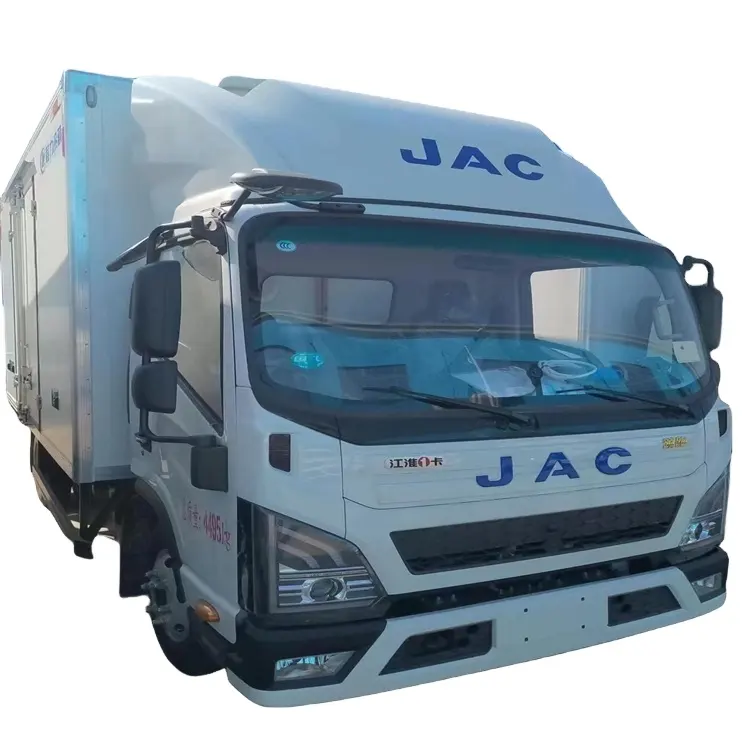 Pemasok Tiongkok JAC 150 tenaga kuda 4X2 2-5ton kendaraan truk freezer diesel mobil van berpendingin