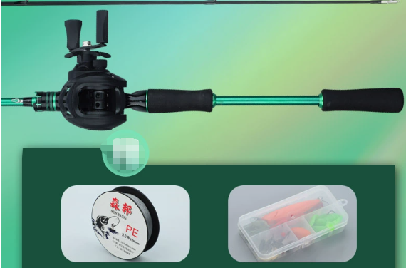 Right-hand baitcasting reel set