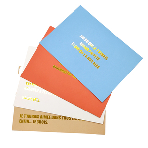 OEM彩色铜版纸商务生态数码印刷贺卡广州定制胶印感谢卡 - Product Image 4