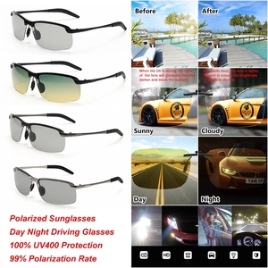 Photochromic משקפי שמש גברים מקוטב נהיגה זיקית משקפיים זכר שינוי צבע משקפי שמש יום ראיית לילה משקפי <span class=keywords><strong>1</strong></span> סדר
