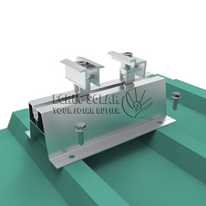 Montaje de techo solar de Venta caliente para instalación de estanterías fotovoltaicas para mini riel - Product Image 1