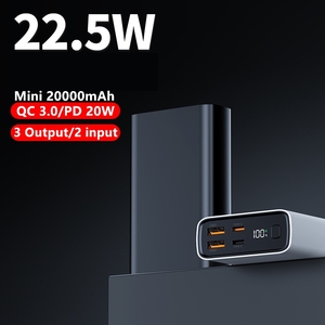 Latest High Quality Digital Display <strong>Power</strong> <strong>Bank</strong> 20000mAh Type C <strong>Output</strong> <strong>QC3.0</strong> PD 20W Fast Charging Portable 20000mah Powerbank - Product Image 4