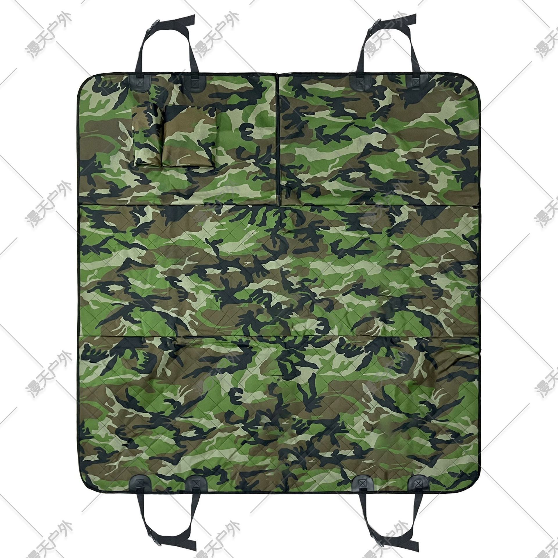 Military green camouflage 137x147cm