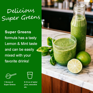 SuperGreens Superfood Poudre Verte Mélange De Fruits Supplément Vegan Nutrition Naturelle Sans Sucre - Product Image 5