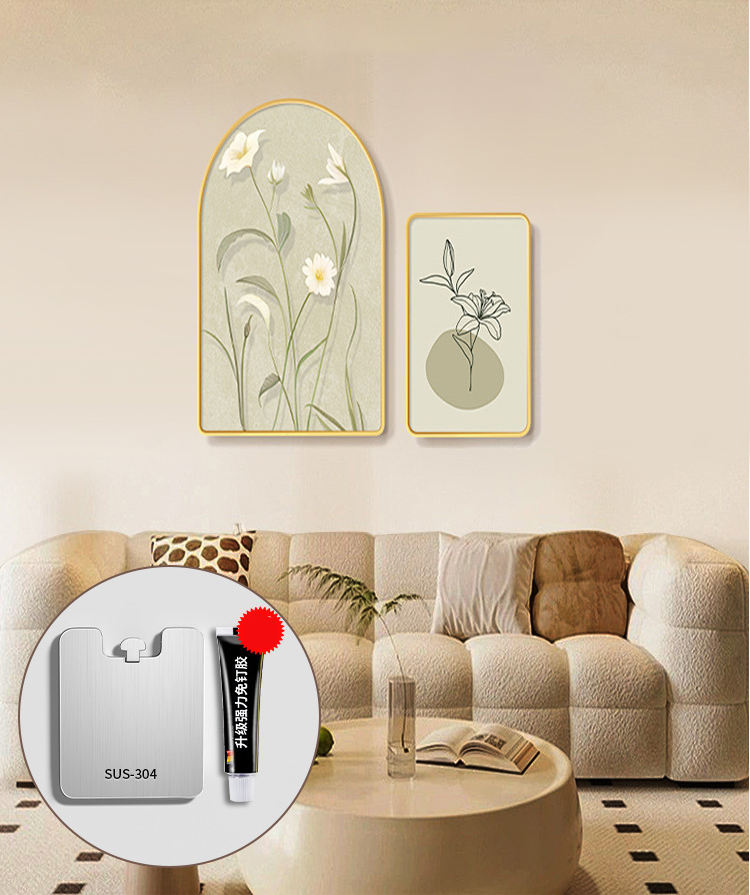 (2-pack) Version adhésive non ongles