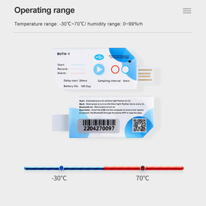 Registrador de datos de temperatura en tiempo Real, refrigerador, registrador de datos de temperatura con diente azul - Product Image 5